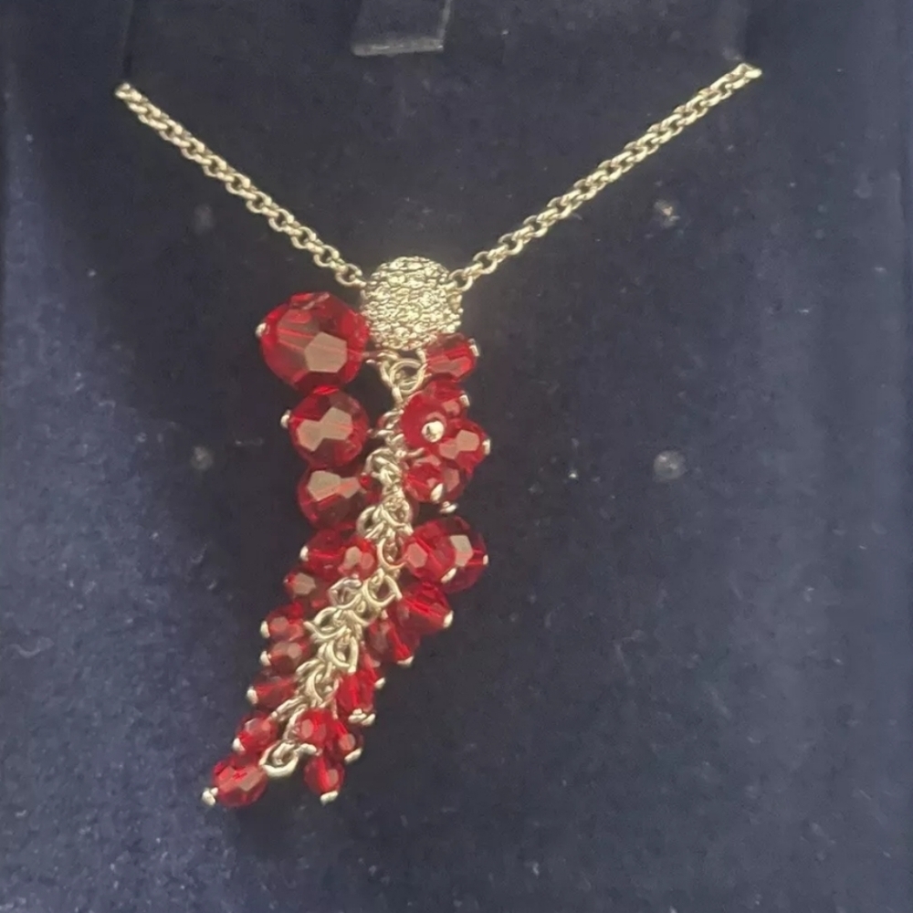 New Swarovski Retired Red Debut Necklace